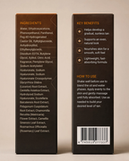 Asuno Self Tanning Oil carton back — full ingredient list, key benefits and how to use