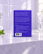 Back of the V34 Color-correcting Strips box with ingredients, warnings and how to use